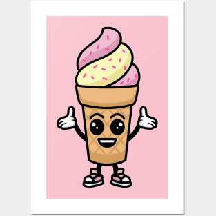 Happy Ice Cream Posters and Art